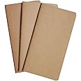 WANDERINGS A6 Lined Travelers Notebook Inserts - Journal Inserts for A6 Travel Journal - Set of 3 Journal Refills For Leather Travel Journals, Memos, Writing, Diaries 10.5x15cm (A6)