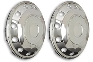 HANSEN STYLING PARTS Lot de 2 enjoliveurs universels de 57,15 cm (22,5") Forme bombée Convient pour essieu avant de camion