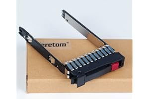 Heretom 500223-001/002 2.5" SATA SAS Tray Caddy 378343-002 Compatible for HP ProLiant Server DL380 DL360 DL385 ML370 ML350 ML570 G5 G6 G7