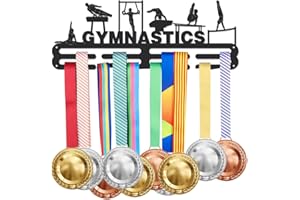SUPERDANT Gancho para medallas de Gimnasia Masculina Gancho para medallas Deportivas para más de 40 medallas Gancho de Hierro para Colgar en la Pared Ganchos de Hierro para decoración