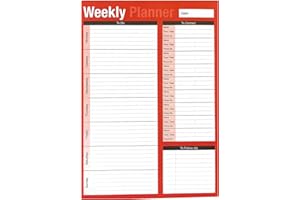 SIMPLY PRODUCTS Desk Top Weekly Planner Pad - Can be used to Plan Weekly Meals, Activities, Meetings & Events by Students and Working Proffessionals