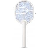 Coverzone Taşınabilir Sinek &Ouml;ld&uuml;r&uuml;c&uuml; Mor Işık Tenis Raketi 21cm x 26cm Şarjlı Dekoratif Yatak Odası, &Ccedil;ocuk Odası, Bebek Odası