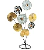 GILDE Decoratieve figuur sculptuur Climb - decoratiefiguur van hout aluminium - decoratie woonkamer geschenk Kerstmis voor vrouwen - hoogte 77cm