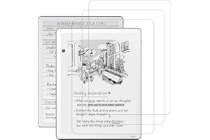 RSAquar Lot de 3 films de protection d'écran semblables au papier pour Kindle Scribe 11" (2025) – Film PET mat anti-reflet, résistant aux rayures, sans bulles, installation facile, surface d'écriture