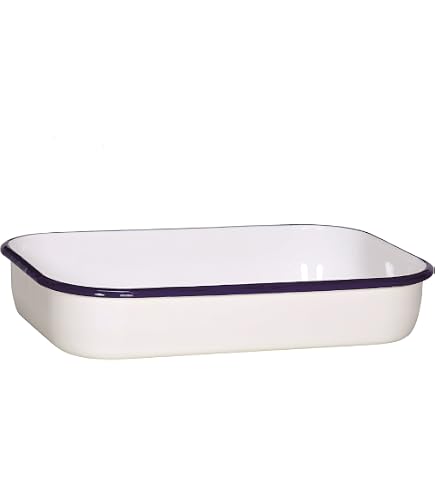Galware 61031 Falcon Housewares Pan De Cuisson En Émail Blanc 31x25x5 Cm