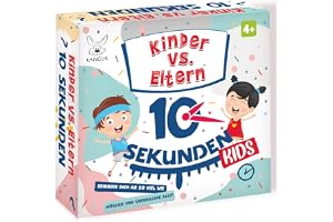 Barn vs. Eltern 10 Sekunden Kids kortspel ab 4 år med 48 kort