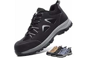 CYKYGGO Chaussures de Sécurité Hommes Femme légère Chaussures de Travail Confortable Embout Acier Protection Baskets De Sécurité