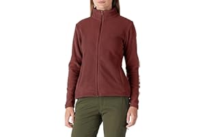 Outdoor Ventures Damen Fleecejacke mit Durchgehendem Reißverschluss Stehkragen Frauen Leichte Fleece Sweatjacke Antistatische Elektrizität Damenjacke für Laufen, Wandern und Freizeit