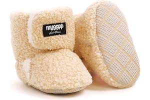 Vinterstövlar babyskor varma unisex baby vinterskor krypskor vinter fleece småbarn krypa & tofflor halkfri mjuk sula vinterskor