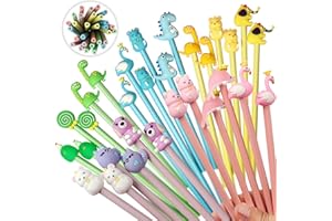 yuechen 30 Bleistifte Kinder Mitgebsel, Schule HB Stifte Set,Cute Tier Bleistifte kappen,Mitgebsel Kindergeburtstag Gastgeschenke Geschenke