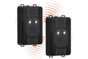 ‎TEOV TEOV 2 Stück Marderschreck Ultraschall mit LED Blitzlicht, Anwendungsbereich ca. 40-50m², Flexible Stromversorgung, für Motorraum, Haus, Garten oder Dachboden
