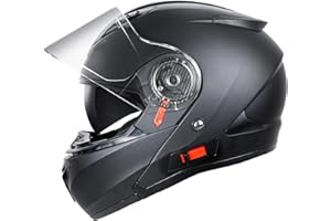 NENKI Casque de Moto intégral, Casque Modulable Moto ECE 22.06 Homologué pour Femme Homme Adultes