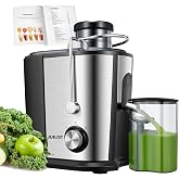 JUILIST Blenders for Vegetables and Fruits, 600W Stainless Steel Blender, Nongoteo Design, Easy to Clean, 2 Speed Modes, 65 m