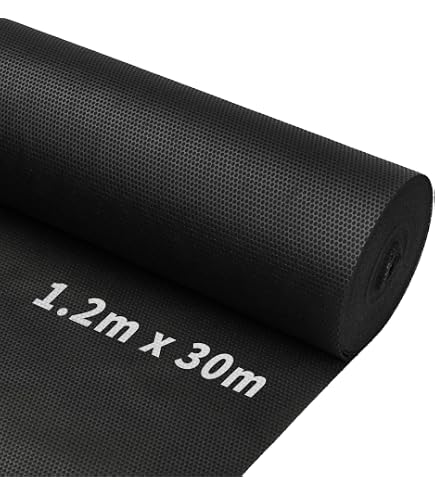 Telo Pacciamante Anti-Erbacce 24 M² (15x1,6m) | 100 G/m² Con Stabilizzazione UV | Tessuto Non Tessuto Ecologico