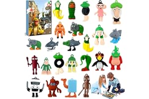 71NMLY Calendrier de l'Avent italien Brainrot 2025 24 Jours, Lot de 24 figurines Tung Tung Sahur Mini Figurines Brainrot Italien unique créatifs amusants - Ensemble de décoration pour enfants et adultes