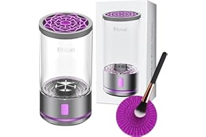 ‎EITABEL Elektrische Make-up-Pinselreinigungsmaschine, 2-in-1 Make-up-Pinseltrockner und Make-up-Pinselwaschmaschine kombiniert, automatischer drehender Make-up-Pinselreiniger für Make-up-Pinseln Schwämmen
