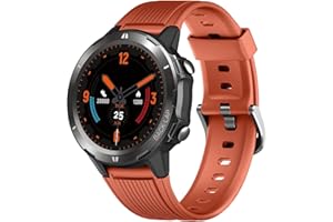 ASIAMENG Smartwatch Uomo Rotondo Grande Orologio Sportive Contapassi Cardiofrequenzimetro per Android iOS Orologio Bluetooth Fitness Impermeabile IP68 Notifiche Cronometro 12 Modalità Sport Metallo