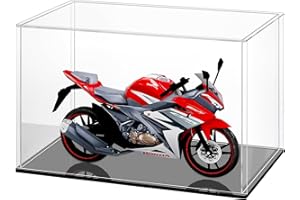 Huijintao Vitrine Acrylique, Vitrine Exposition Transparent, Vitrine Figurine, Vitrine pour Collection, vitrine Voiture Miniature pour Figurines, Jouets, Objets de Collection, Noir (30x25x25cm)