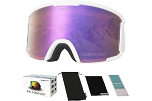 OUTDOORSPARTA OTG Ski Goggles - Over Glasses Ski/Snowboard Goggles for Men, Women & Youth - 100% UV Protection & Anti-glare