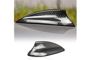 KUNGKIC Kohlefaser Auto antenne Dach Exterieur zubehör haifischflosse antenne Abdeckung Aufkleber für BMW F20 F21 F52 F45 F46 F31 F34 G31 G32 F48 F49 F39 G01 G05 F15 F16 G07 Accessories (Schwarz)