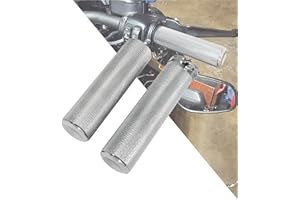 HDBUBALUS Poignée de Guidon de Moto 2,5 cm pour Harley Touring Sportster Dyna Softail V-Rod Chromé