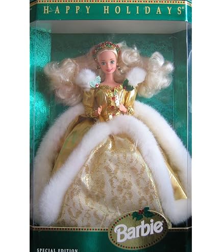 Holiday 2004 Barbie - Green Velvet Dress : Amazon.in: Toys & Games