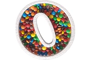 DecoPorex - Numero 0 para Candy Bar de 19Cm de Altura y 2Cm de Profundidad en poliestireno para Rellenar de Caramelos