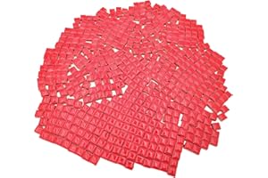BTMIEY 500 g quadratische Keramik-Mosaikfliesen, 500 Stück, 1 x 1 cm, handgefertigt, kreative Mikro-Mosaikstücke für Liebhaber, DIY-Mosaikprojekte und Heimdekorationen (rot)