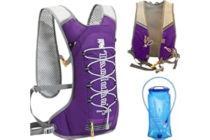 SZSMART Hydration Backpack, Lightweight Water Pack with 2L TPU Water Bladder Hiking Rucksack Hydration Vest Bag Pack for Outdoor Cycling Marathon Running Skiing Camping Climbing