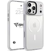 Babilden iPhone 17 Pro Max İ&ccedil;in Kılıf Kamera Korumalı Magsafe İle Uyumlu Kablosuz Şarj &Ouml;zellikli Mat Şeffaf Renkli Telefon Kı