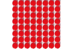 ZDZBLX Imanes Potentes para Nevera, Pizarra Magnética y Calendario - Mini Redondos para Oficina, Mapas (80 Piezas, Rojo)