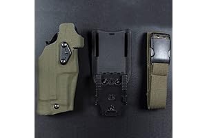 Tactical Airsoft hölster Airsoft högerhänt hölster för Glock 17/19 Kompatibel med X300 Lights hölster QLS Quick Mount Adapter Benhölje Drop