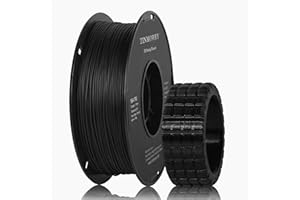 TINMORRY Filament TPU 1,75 mm, elastyczna rolka z miękkiego filamentu do drukarki 3D, szpula 1 kg, 95 A TPU czarny