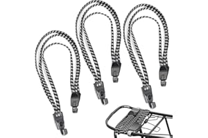 RAIRSKY 3 Pezzi corde elastiche con gancio, 68-120cm elastica per teloni, Cinghia Elastica con Ganci,Elastico Portapacchi Bicicletta, Cinghie Moto Bagaglio con Gancio per Giardinaggio, Trasporto, Bicicletta
