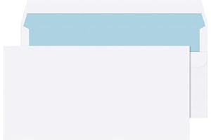 Q-Connect DL Envelope 100 gsm Plain Peel and Seal - White, Pack of 500