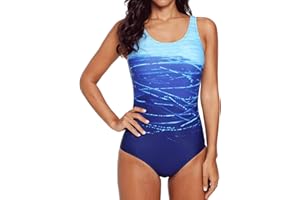 DURINM Bañador Mujer Sexy Trajes de baño de Una Pieza Bañador Flores Halter con Espalda Vendaje Monokini Verano Vacaciones Playa