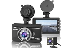 IBAYE Dashcam Auto Vorne und Hinten, 1080P Full HD Autokamera Dual Dashcam mit 3.0" LCD Display, Dashcam für Autos 170 ° Weitwinkel, G-Sensor, Loop-Aufnahm, Parküberwachung, Nachtsicht, WDR