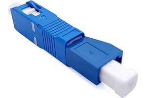 Elfcam - Adaptador / Acoplador para fibra óptica monomodo SC macho a LC hembra, 1 Unidade