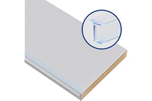 Prima Renovierungs-Systeme Sockelblende Küchen | Sockelleiste Küche mit Dichtungsprofil | Küchensockel 19 mm | Farbe und Größe wählbar (600 x 150 mm, Aluminium)