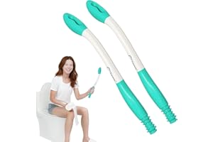 FANWER Bottom Wiper 2PCS, Easy Wipe Ausili per la Toilette, Manico Lungo Self Wipe, Comfort Tergicristallo, Salviette per Toilette per Le Donne Anziane e in Gravidanza Self Wipe Aiuto per più igiene