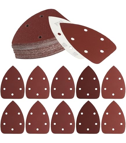 100 dischi abrasivi da 125 mm, grana 80/180/240/400/800/1000