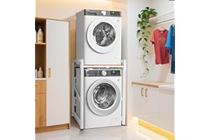 CUPCHID Regal über Waschmaschine,Waschmaschinenregal Waschmaschinenschrank mit 3 einstellbare Höhe 350kg Ladungskapazität,dicker Stahlrahmen Waschmaschinen regal für Badezimmer balkon,73x63x105cm