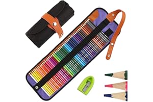 Nakeey Matite Colorate Professionali da Disegno, Set da 50 Pezzi Pastelli, Art Supplies per adulti e bambini