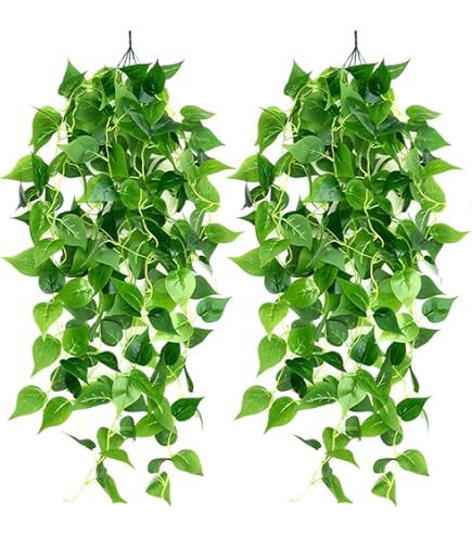 duisoad FUJIE Kunsthangplanten, 2 stuks, klimop, hangende kunstplanten