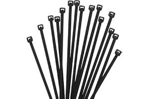 XINGO 1000 pièces Colliers de Serrage professionnelles, Noir-200mm x 2.5mm, Autobloquant, Attache Câble Résistant aux UV, Idéale pour l'intérieur et l'extérieur