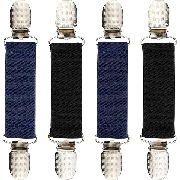 3 Paar Elastische Hemdärmelhalter Aus Metall – Anti-Rutsch, Schwarz/silber/gold, Einheitsgröße