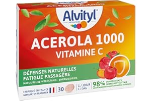 Alvityl - Comprimés Acerola 1000 - Acerola - Vitamine C - 30 comprimés 1/jour