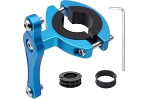 HONZUEN Aluminum Road Bike Bottles Cage Mount Adapter, Bilateral Fixation MTB Water Bottle Cage Clamp Mount Bicycle Bottle Holder Bracket,Easy to Install on Handlebar Seat Post for Baby Stroller