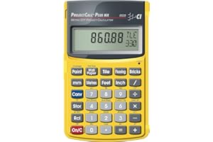 Calculated Industries 8528 ProjectCalc MX Do-It-Yourselfers Metric, Feet-Inch-Fraction Project Calculator | Dedicated Keys for Estimating Material Quantities