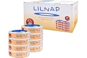 ‎LILNAP LILNAP - 8 Nachfüllkassetten kompatibel mit Angelcare Windeleimer & Litter Locker II (RUNDE KASSETTEN) - Neues Design